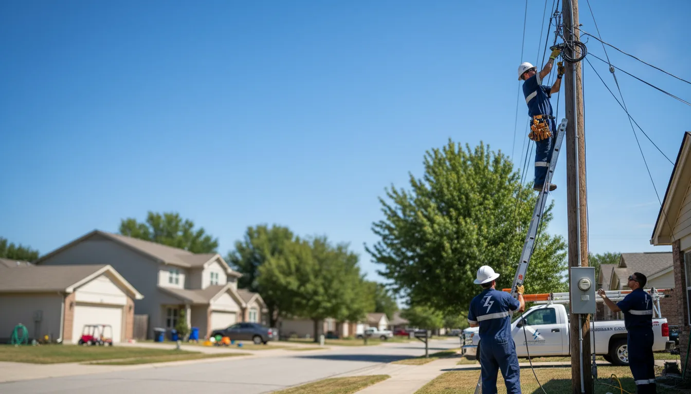 Residential electrician providing installation services in Falkville, AL